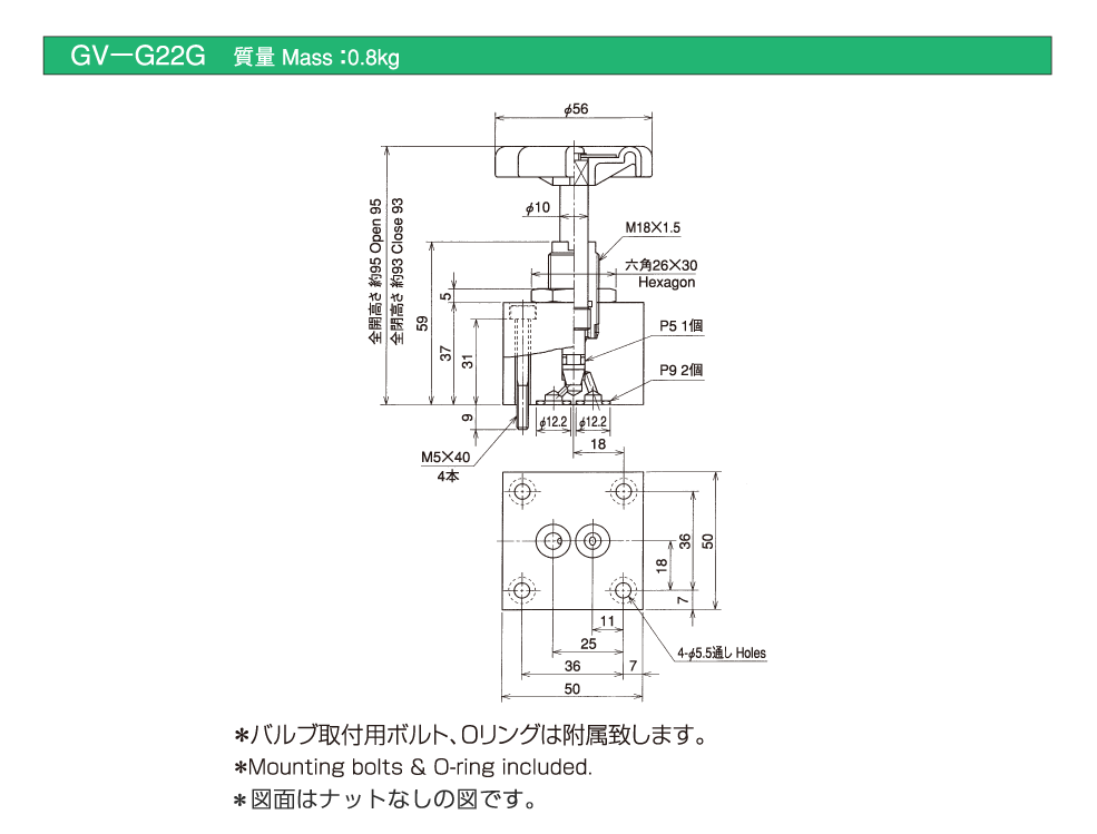 バルブの仕様 画像1